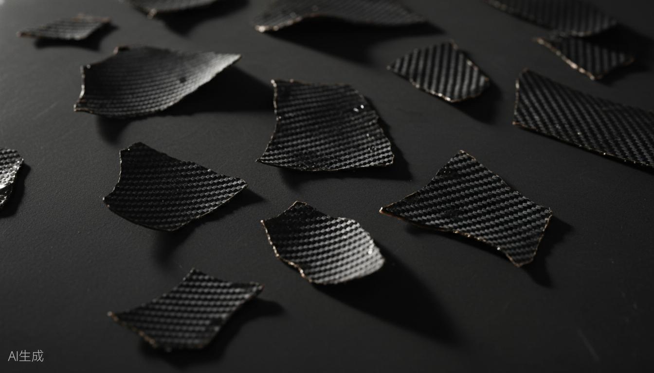 Carbon prepreg trim waste with uncured resin
